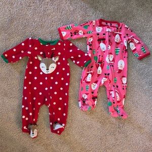 Baby girl 3M Christmas pajamas